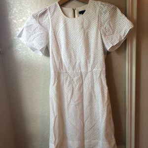 J Crew White Eyelet dress